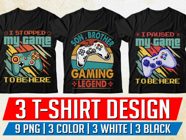 Video game lover t-shirt design