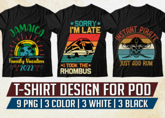 Vintage Retro Sunset T-Shirt Design Bundle