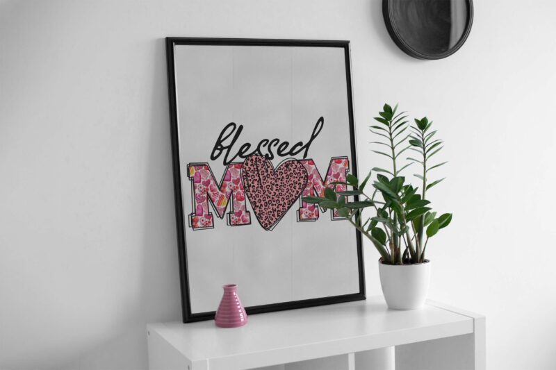 Blessed Mom Mothers Day Tshirt Design