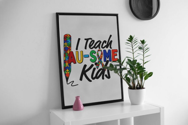 I Teach Autism Kids Tshirt Design