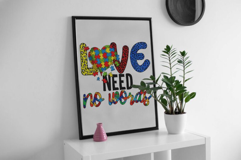 Love Need No Word Tshirt Design