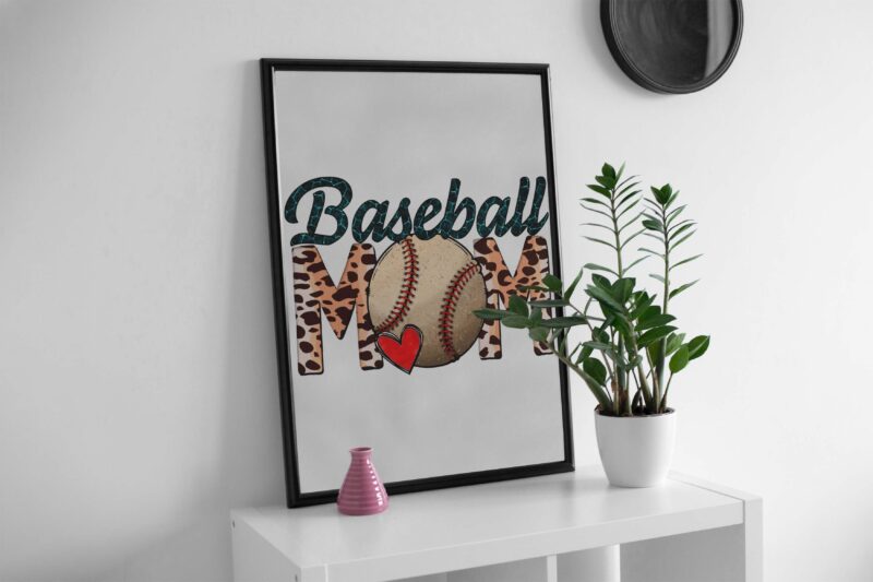 Baseball Mom Mothers Day Tshirt Design