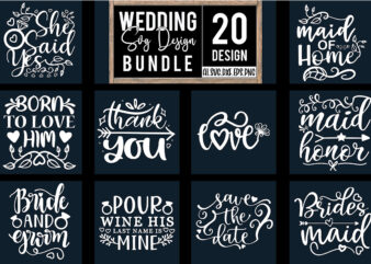 Wedding Svg Design Bundle