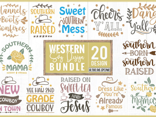 Western svg design bundle