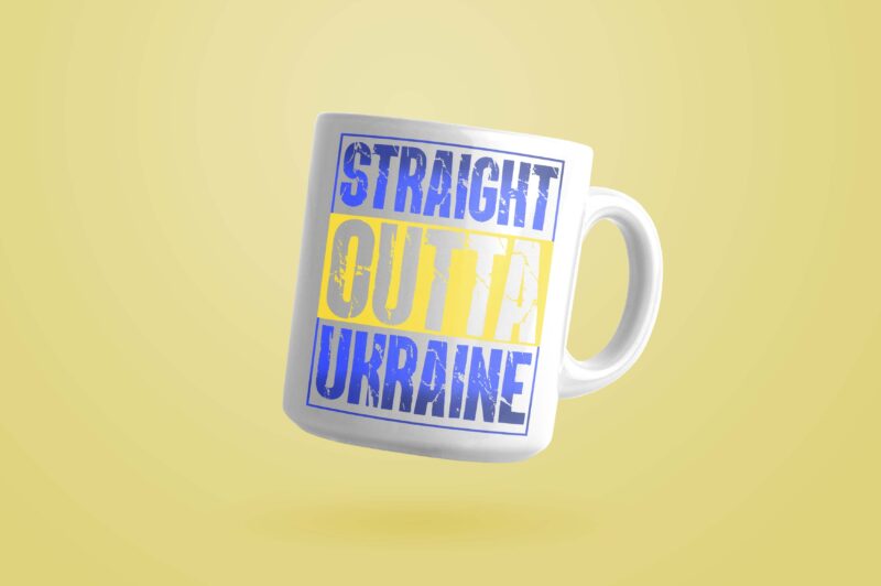 Straight Outta Ukraine Tshirt Design