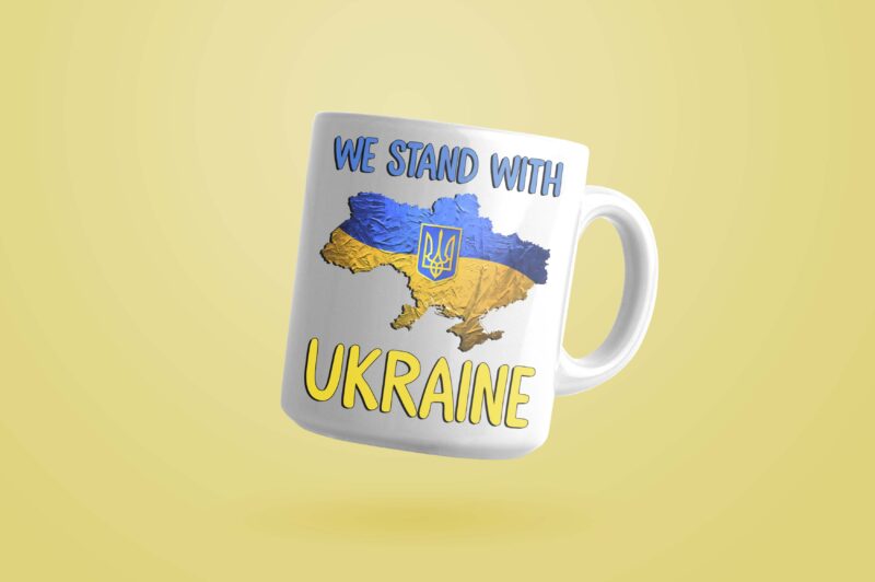 We Stand With Ukraine Tshirt Design