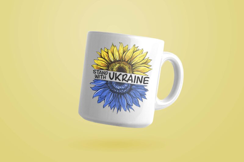 Sunflower Stand With Ukraine Tshirt Design