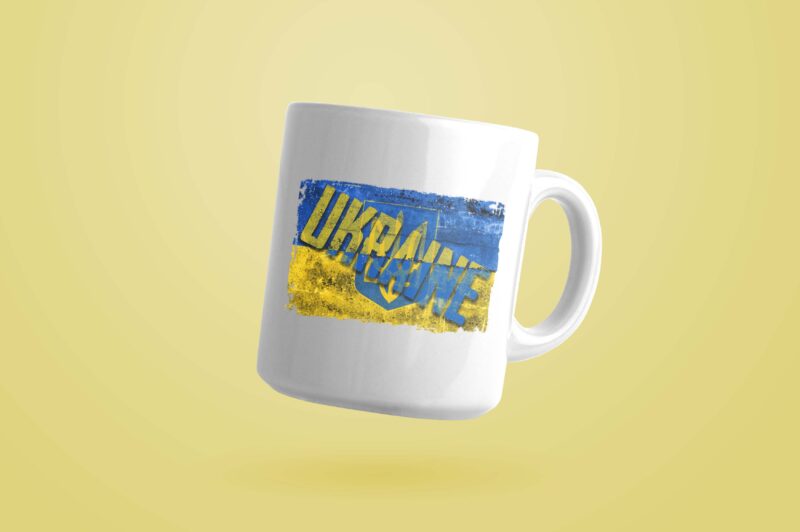 Ukraine Word Art Tshirt Design