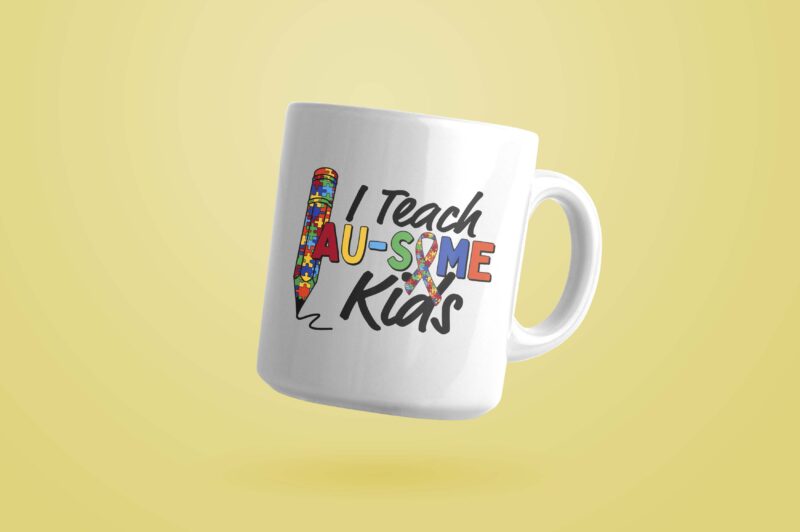 I Teach Autism Kids Tshirt Design