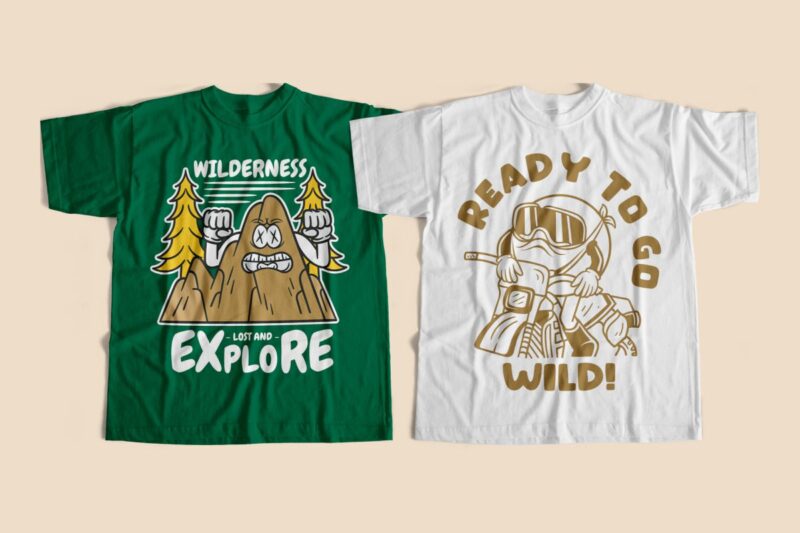 wild camping t-shirt designs