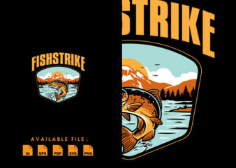 Fishstrike Tshirt Design