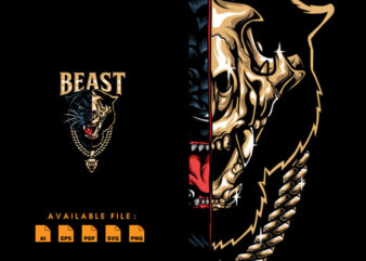Black Panther Beast Tshirt Design