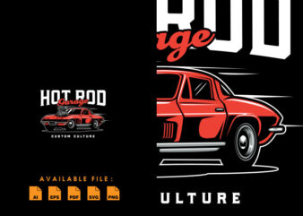 Hot rod custom culture Tshirt Design