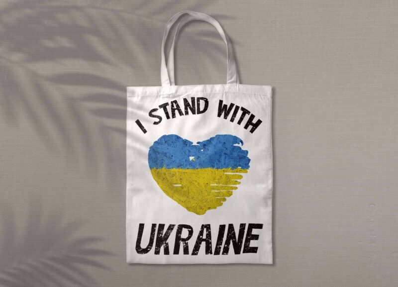 I Stand With Ukraine Heart Tshirt Design