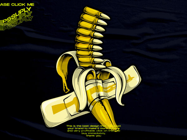 Ak-banana bullet streetwear design