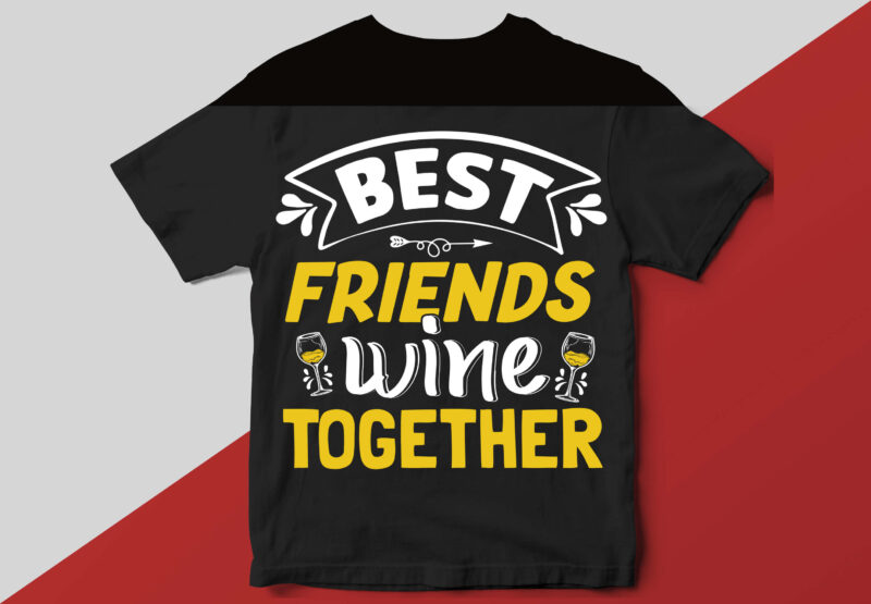 Wine T shirt Design Template