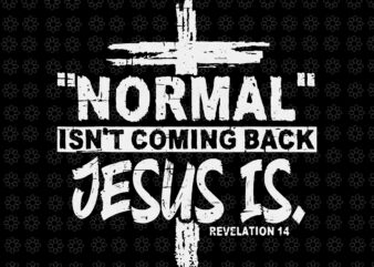 Christian Normal Isn’t Coming Back Jesus Is Svg, Jesus Svg, Christian Normal Svg t shirt vector file