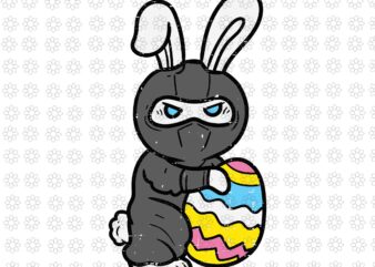 Ninja Bunny Rabbit Egg Svg, Easter Day Svg, Ninja Bunny Svg, Bunny Svg, Rabbit Egg Svg