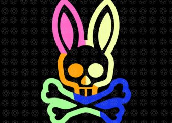 Neon Rabbit For Easter Day Svg, Psycho-Bunnies, Easter 2022 Svg, Neon Rabbit Svg, Bunny Svg, Easter Day Svg T shirt vector artwork