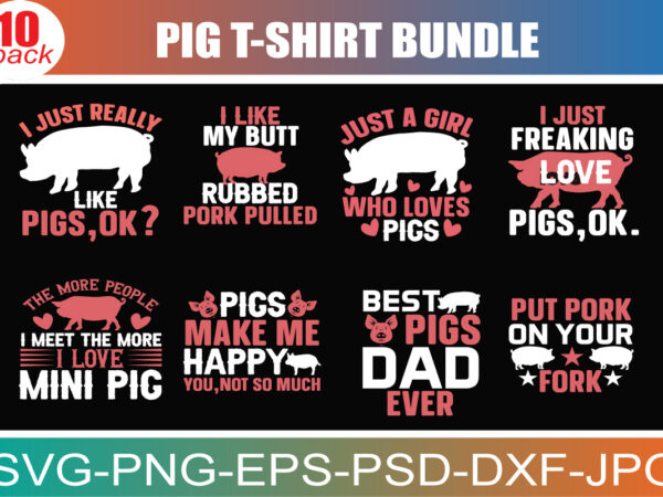 Pigs svg files for cricut, farm animal flower, piggy, piglet, swine, farmhouse clipart, cute livestock vector download, png, printable, dxf