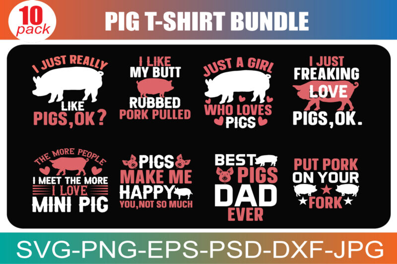 Pigs Svg files for cricut, Farm animal flower, Piggy, Piglet, Swine, Farmhouse clipart, cute livestock vector download, png, printable, dxf