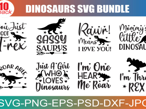 Dinosaur svg | dinosaur svg file | dinosaur svg bundle | dinosaur svg files for cricut | dinosaur clipart | dino svg | vector | silhouette