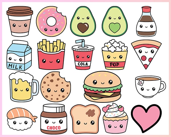 Kawaii food SVG Bundle Perfect Match cutting file Friendship Best ...