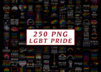 250 LGBT Pride Png Bundle, Gay Pride Png, Rainbow Flag, Pride Equality, Lesbian, LGBT Png,Pride Parade,Gay Lesbian, LGBT Mom, Lgbt Awareness