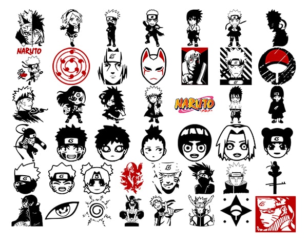 Naruto Svg, Naruto Png, Naruto Svg Bundle, Anime Svg, anime Svg, anime Png, Bundle Svg Clipart