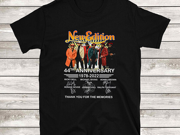 New edition 44th anniversary 1978-2022 shirt, thank you for the memories signatures shirt T shirt vector artwork