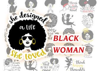 Black Woman Svg Bundle,Black Girl Svg,Queen Svg,Boss Lady Svg,Black Lives Matter Svg, Afro Woman Svg,Silhouette,Svg,Png,Dxf