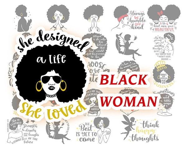 Black Woman Svg Bundle,Black Girl Svg,Queen Svg,Boss Lady Svg,Black Lives Matter Svg, Afro Woman Svg,Silhouette,Svg,Png,Dxf