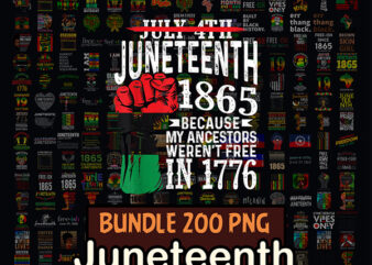 Juneteenth PNG Bundle, Juneteenth Black Americans Independence 1865 png, Black History png, Black Flag Pride png, Freedom Justice PNG