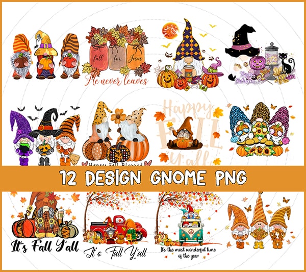 Gnome all png bundles,Peace love gnome Png,peace love Fall PNG,Gnome Halloween png,Gnome pumpkin PNG