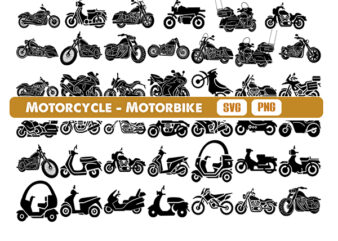 Motorcycle Svg Bundle Motorbike Svg Chopper Svg Cruiser Svg Harley PNG Files for Cricut Vector For Silhouette SVG