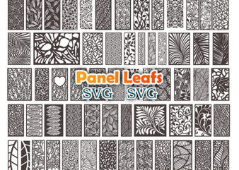 Panels with trees and leafs CDR DXF EPS AI PLT SVG vector file for cnc 