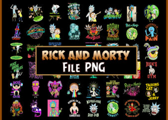Bundle 50 Rick and Morty png Bundle , Rick and Morty, R n M, Design Digital, Cartoon Portraits