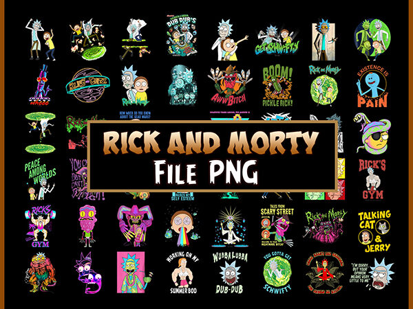 Bundle 50 rick and morty png bundle , rick and morty, r n m, design digital, cartoon portraits