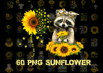 Combo 62 PNG Sunflower PND , American Flag Sunflower png, You Are My Sunshine png, Funny Skull Sunflower