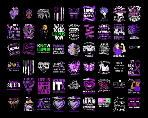 Bundle 200+ Lupus awareness png, Lupus Digital png, Warrio lupus awareness Png, In May We Wear Purple Png