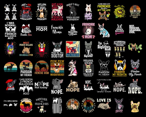 150 + Bundle French Bulldog Png, Cute French bulldog PNG, Bulldogs Png, Bulldogs, Dog Lover Shirt