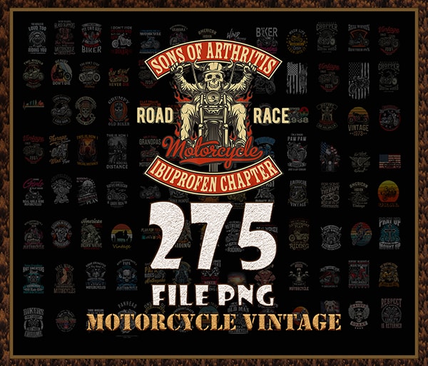 MOTORCYCLE-Combo 275 Motorcycle PNG Bundle, Motorcycle Life Skull Png, Motorcycle Vintage, Vintage Motorcycle