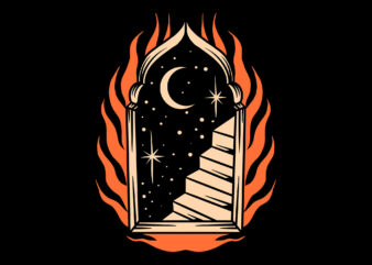 dark gate t shirt vector illustration