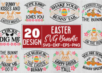 Easter SVG Bundle vector clipart