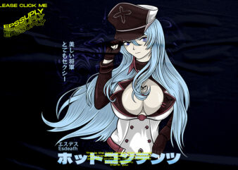 Esdeath waifu anime streetwear design