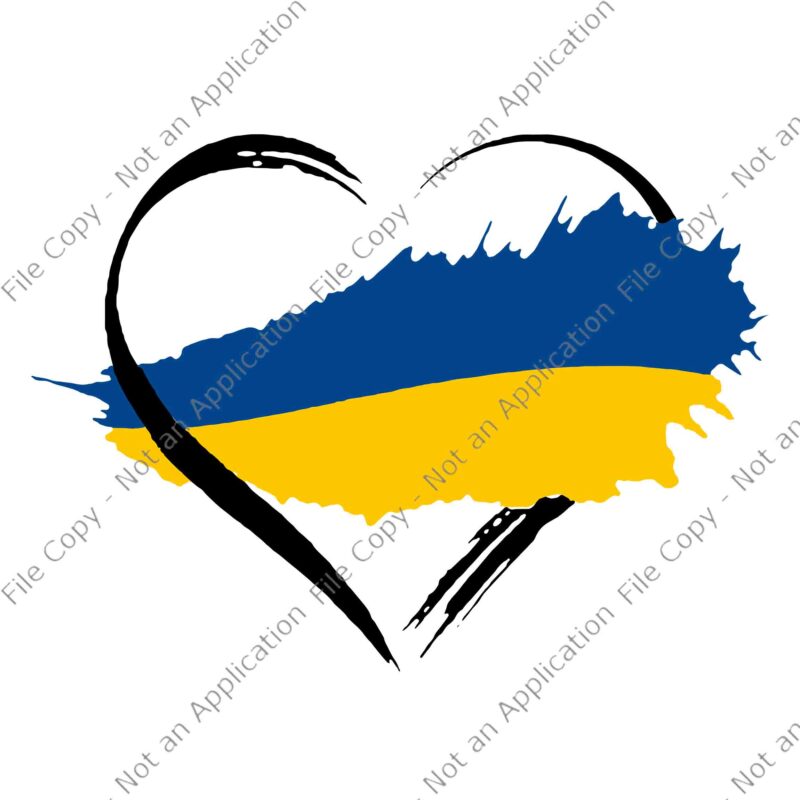 Heart Ukraine I Stand With Ukraine Svg, Ukrainian Flag Svg, I Stand With Ukraine Svg, Support Ukrainians Flag Svg, Vintage Ukraine Ukrainian Flag Svg,