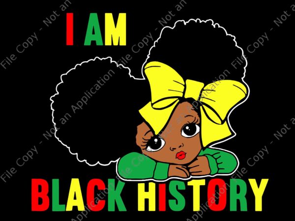 I am the strong african queen svg, black history month svg, black history svg t shirt design for sale