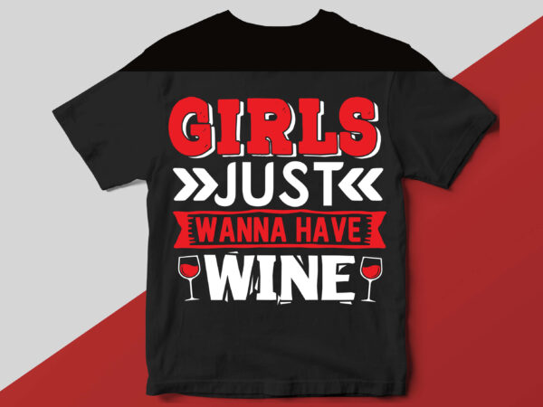 Wine t shirt design template