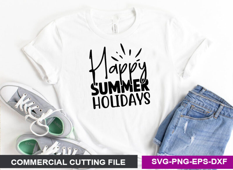 happy Summer holidays SVG