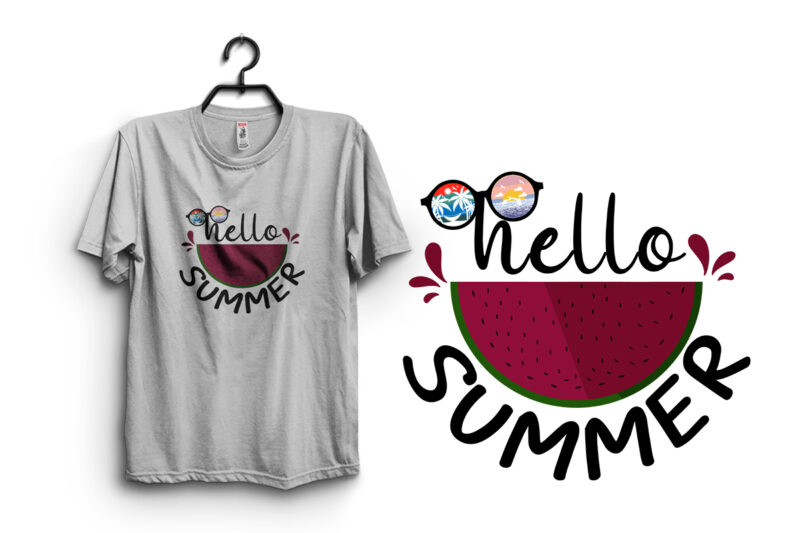 Summer Love Gnome with Honey Spoon & “Hello Summer” Summer Watermelon